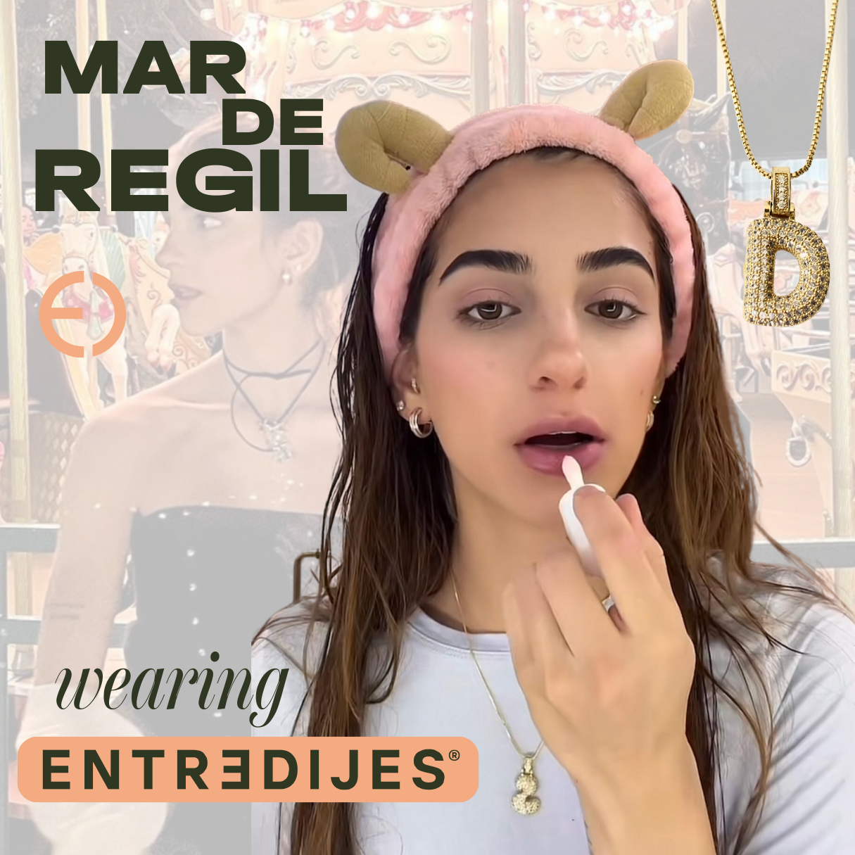 COLLAR INICIAL HAILEY BIEBER DORADO