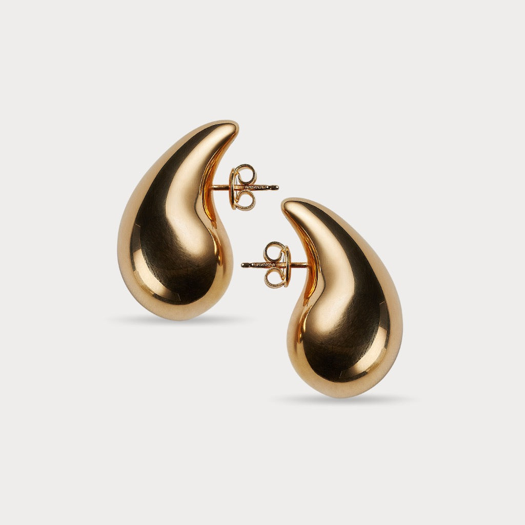 ARETES GOTA DORADOS MEDIANOS
