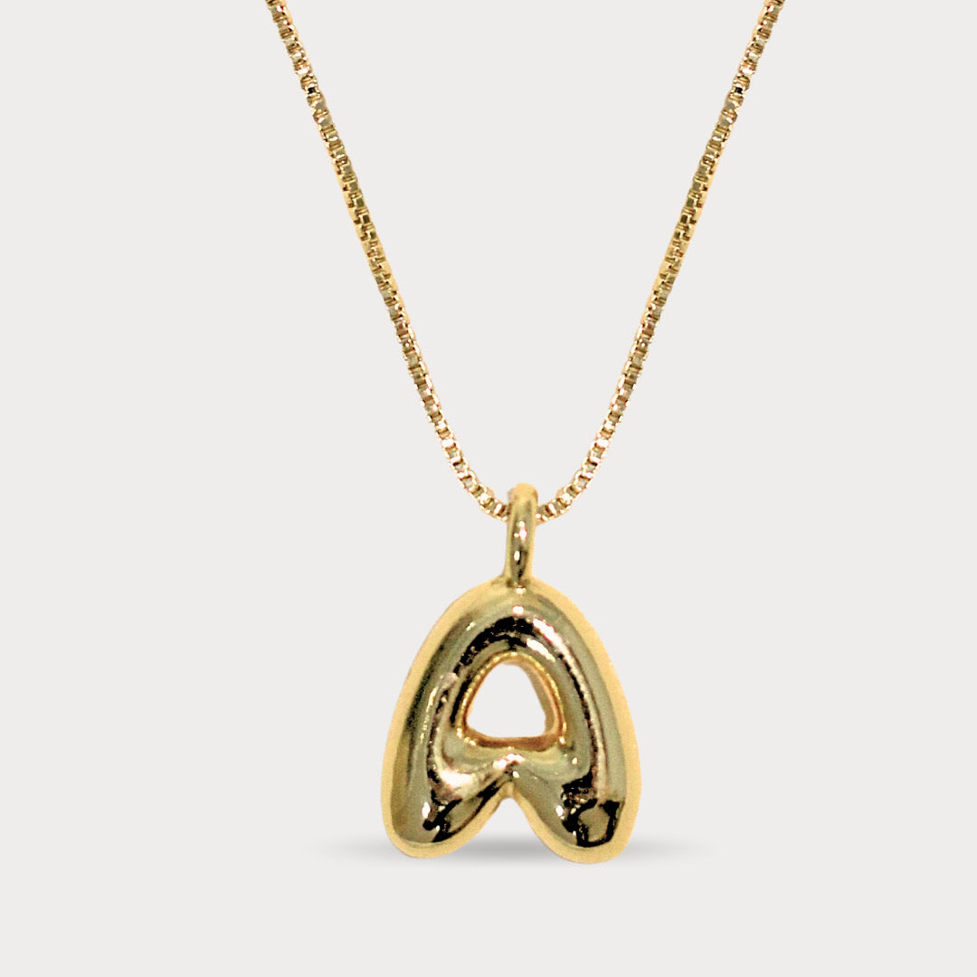 COLLAR INCIAL CHUNKY MINI DORADO