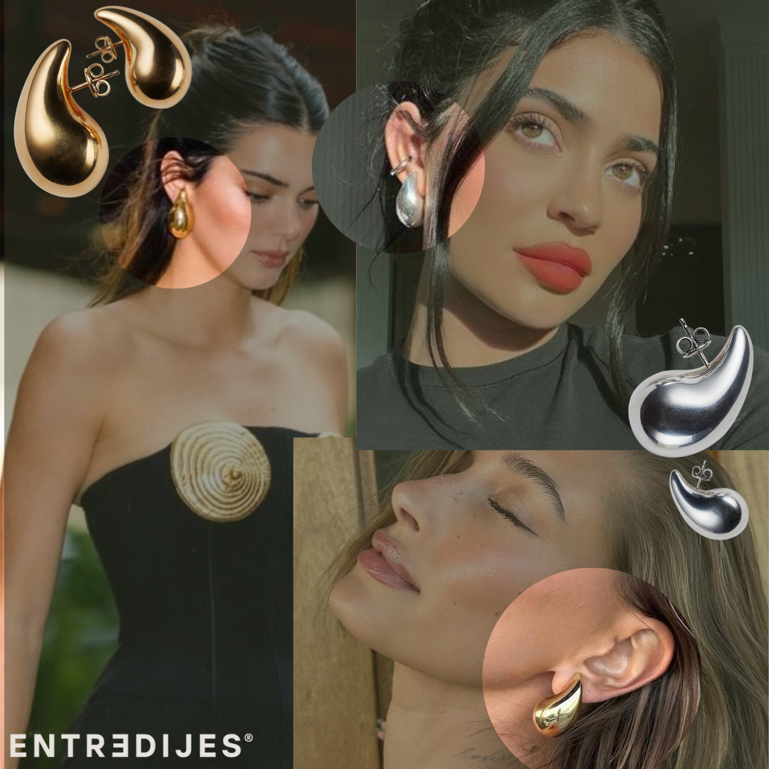 ARETES GOTA DORADOS MEDIANOS