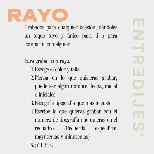 PULSERAS RAYO