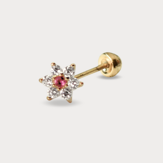 BROQUEL ORO 10K FLOR