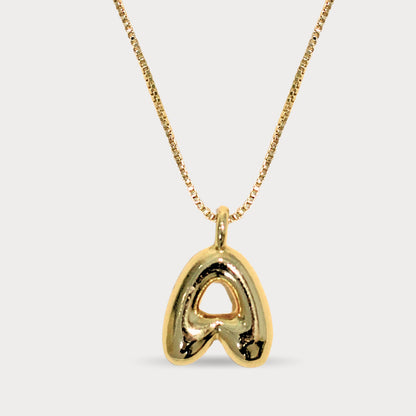 COLLAR INCIAL CHUNKY MINI DORADO