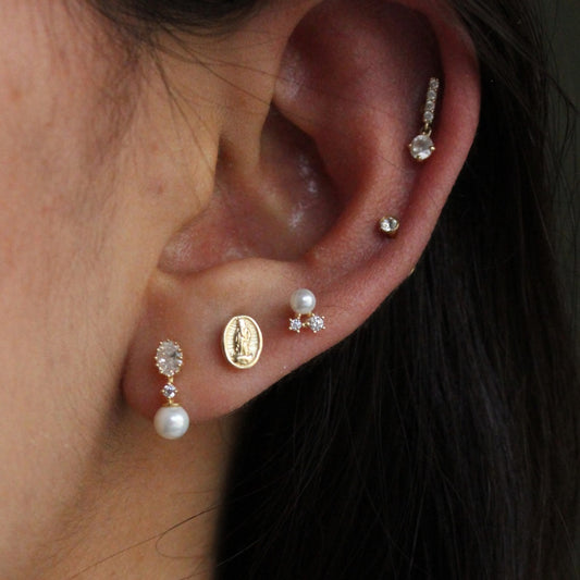 BROQUEL ORO 10K MARIAV